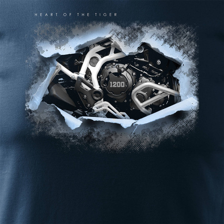 Triumph Tiger 1200 pánské tmavě modré tričko REGULAR motorka motorka