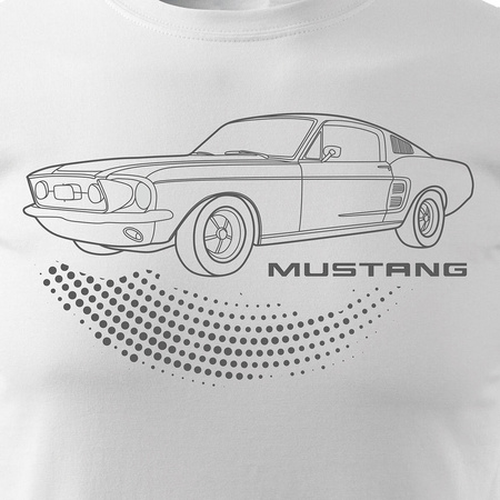 Ford Mustang automobilové tričko Ford Mustang pánské bílé REGULAR
