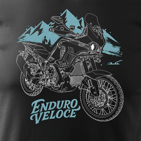 MV Agusta Enduro Veloce pánské černe tričko s motivem motorky