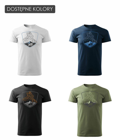 MTB Tričko pro sjezd na horském kole khaki pánské REGULAR