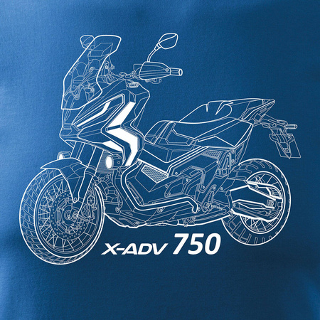 Honda X-ADV XADV 750 pánské tričko na motorku modré REGULAR