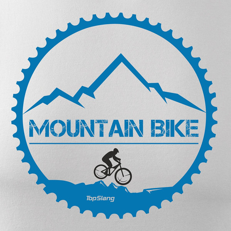 Horské kolo MTB pánský dres bílý REGULAR