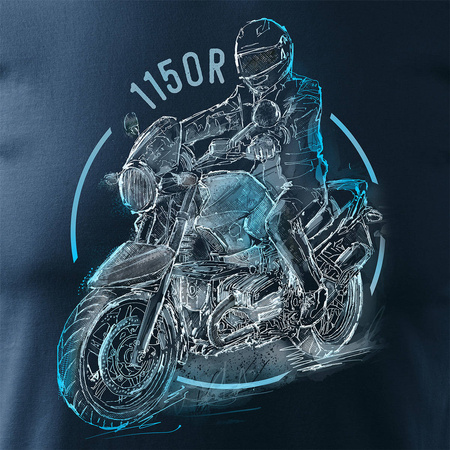Motorka tričko BMW R 1150 R pánské tmavě modré REGULAR