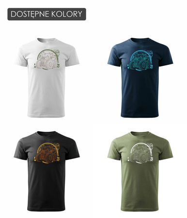 Tričko Fendt s traktorem pro farmáře pánské bílé REGULAR