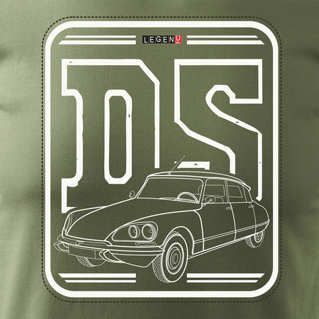 Citroen Citroen DS 19 21 23 ID 19 21 pánské khaki tričko s motivem auta