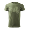 Triumph Tiger pánské khaki tričko REGULAR s motivem motocyklu