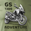 Motorka tričko BMW GS R 1300 Adventure pánské khaki REGULAR