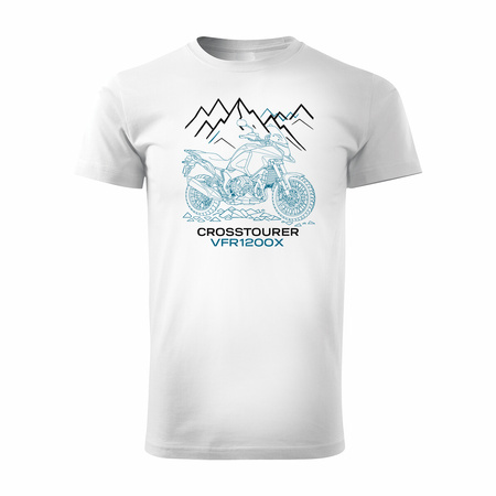 Honda VFR 800 X Stroke pánské námořnicky modré tričko na motorku REGULAR