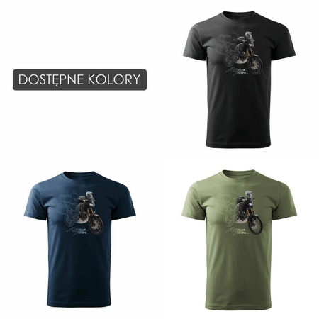 Honda Africa Twin CRF1100L pánské tmavě modré tričko na motorku REGULAR