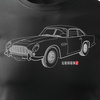 Aston Martin DB5 super agent pánské automobilové tričko černé REGULAR
