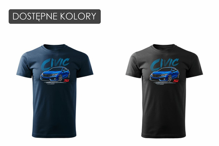 Honda Civic SI pánské černá tričko REGULAR