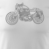 HARLEY ROADSTER pánské tričko na motorku bílé REGULAR