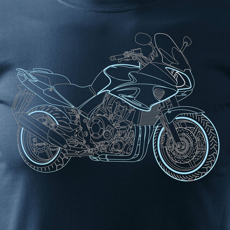 Honda CBF 1000 pánské tričko na motorku tmavě modré REGULAR