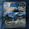 Alfa Romeo Giulia Quadrifoglio pánské tmavě modré tričko s motivem auta REGULAR