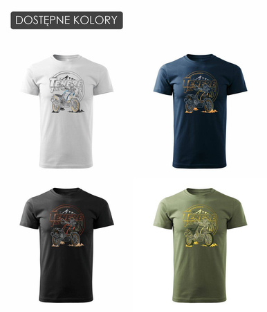 Yamaha Tenere 700 pánské tričko na motorku černé REGULAR