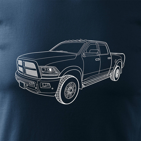 Pánské tričko Dodge Raam car navy blue REGULAR