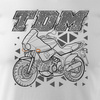 Yamaha TDM pánské tričko na motorku bílé REGULAR