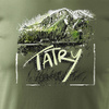 Tričko s horami Tatry Slovenské trekkingové pánské khaki REGULAR