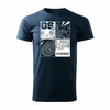 Tričko s motorkou BMW GS 1250 ADVENTURE pánské tmavě modré REGULAR