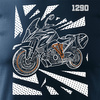 KTM 1290 Super Duke GT pánské tmavě modré tričko REGULAR na motorku