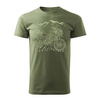 Triumph Tiger pánské khaki tričko REGULAR s motivem motocyklu