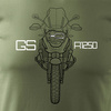 BMW GS 1250 ADVENTURE pánské khaki tričko REGULAR motorka motorka