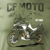CF MOTO MT800 pánské khaki tričko s motivem motorky