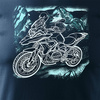 Tričko s motorkou BMW GS 1250 ADVENTURE pánské tmavě modré REGULAR