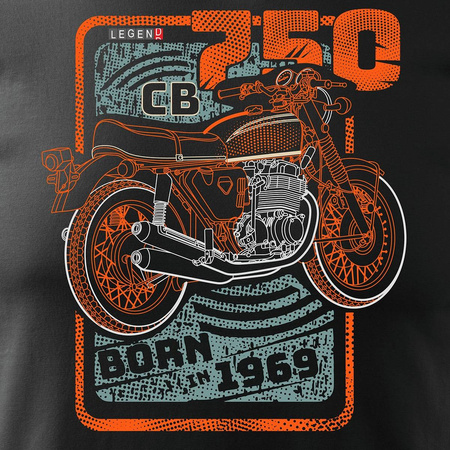 Honda CB 750 pánské tričko na motorku černé REGULAR