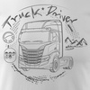 Iveco truck tričko dárek pro řidiče kamionu TIR pánské bílé REGULAR
