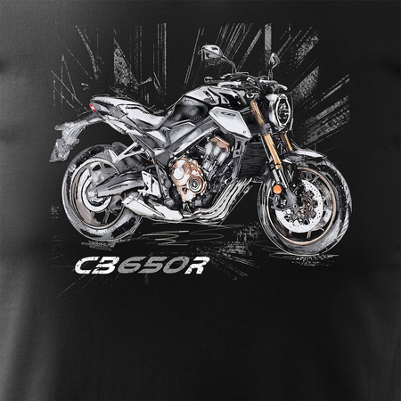 Honda CB650R CB 650 R pánské tričko na motorku černé REGULAR