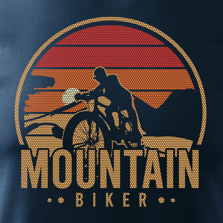 MTB pánský dres na horské kolo tmavě modrý REGULAR