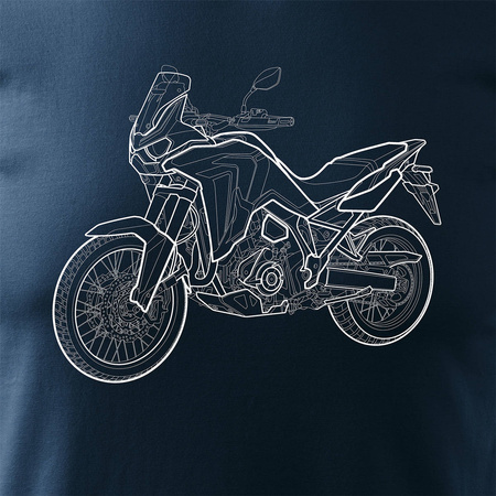 Honda Africa Twin CRF1100L pánské tmavě modré tričko na motorku