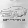 Chevrolet Camaro pánské automobilové tričko bílé REGULAR