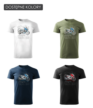 Honda Integra pánské tričko s motorkou bílá REGULAR