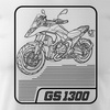 Motorka tričko BMW GS R 1300 sběratelské pánské bílé REGULAR
