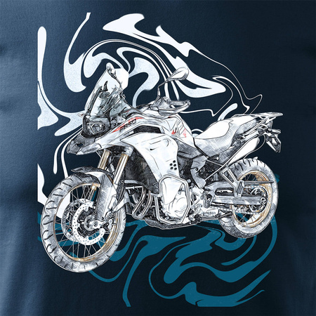 Pánské tričko BMW GS F850 motorka tmavě modré barvy