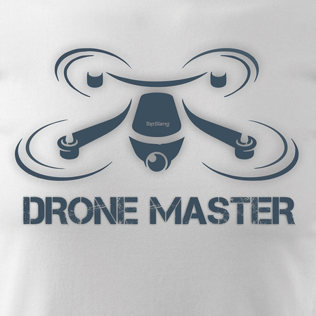 Pánská košile DJI quadrocopter drone bílá REGULAR