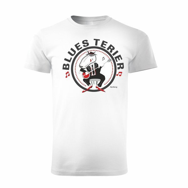 Pánská košile Blues Terrier bílá REGULAR