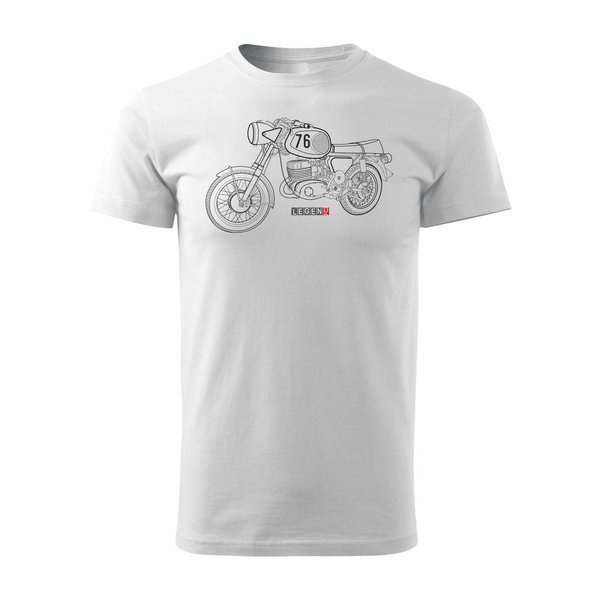 MZ ETZ 150 250 pánské tričko na motorku bílé REGULAR