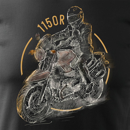 BMW R 1150 R pánské tričko na motorku černé REGULAR