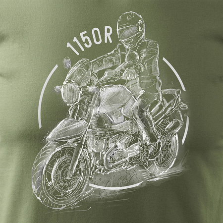 BMW R 1150 R pánské khaki tričko REGULAR motorka motorka