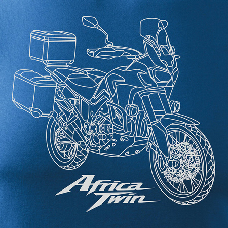 Honda Africa Twin CRF1100L pánské tričko na motorku modré REGULAR