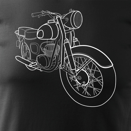 SHL M04 M11 M17 pánské tričko na motorku černé REGULAR