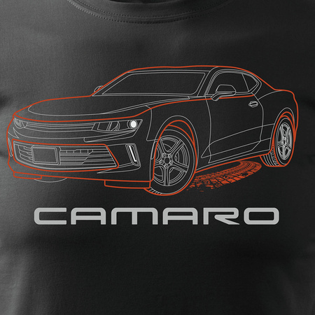 Chevrolet Camaro pánské automobilové tričko černé REGULAR