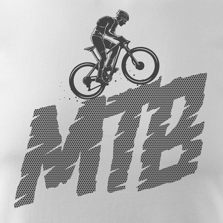 MTB pánský dres na horské kolo bílý REGULAR