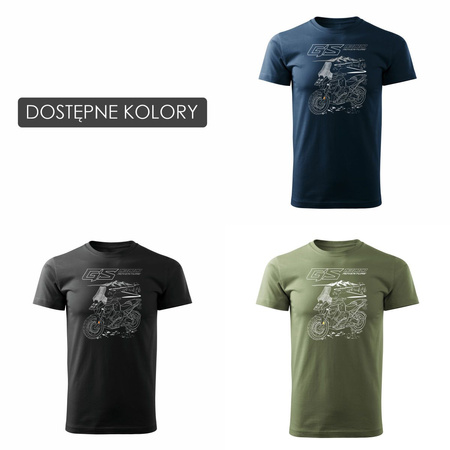 Motorka tričko BMW GS R 1300 Adventure pánské tmavě modré REGULAR