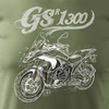 BMW GS R 1300 khaki pánské tričko REGULAR motorka motorka