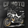 CF MOTO MT800 pánské černé tričko s motivem motorky
