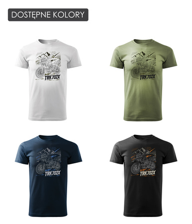 Benelli TRK 702 X TRK702 TRK702X Stroke pánské námořnicky modré tričko na motorku REGULAR